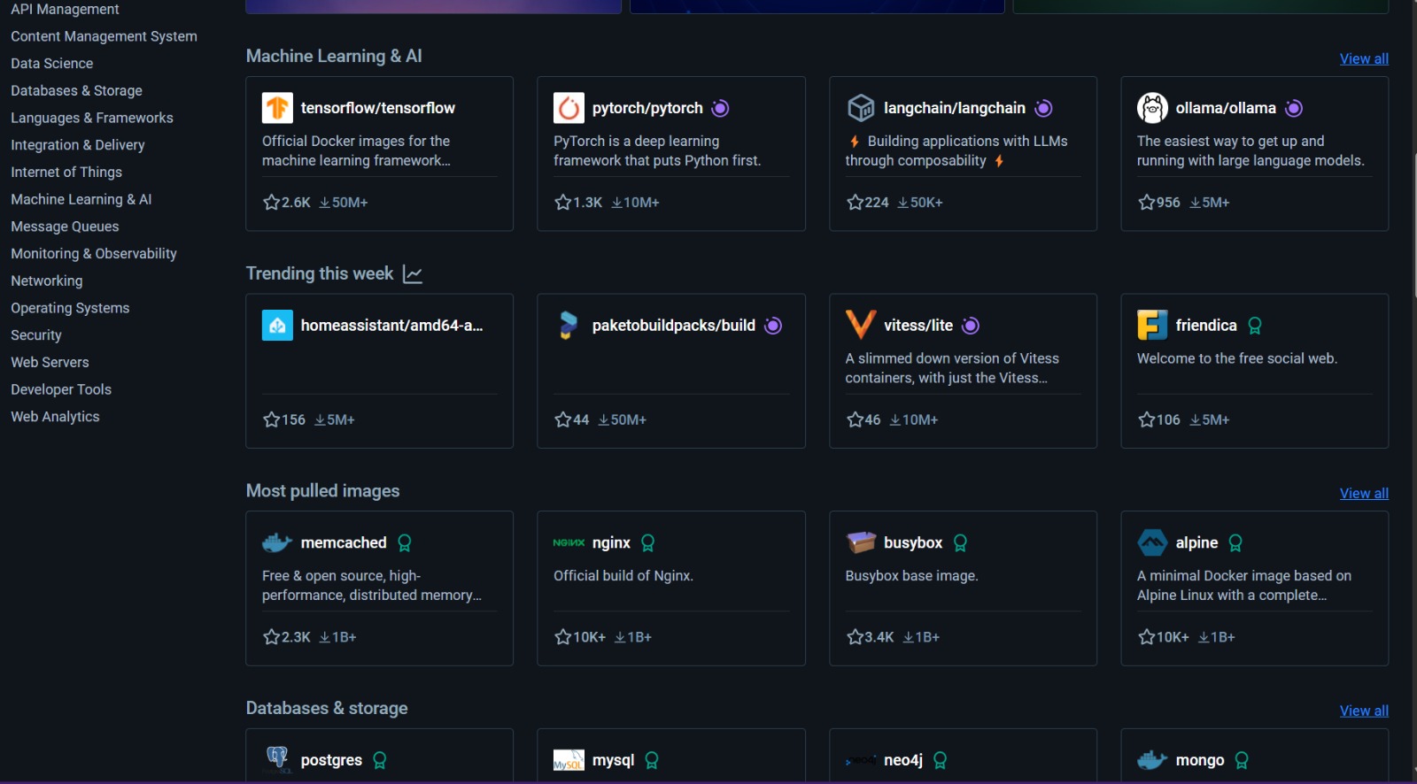 Dockerhub Request